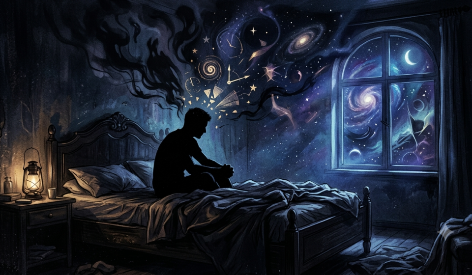 how to fall asleep with racing thoughts